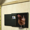 Automatisk hønslemsåbner med hønselem - Luksusmodel - Metal m. batteripakke, solceller og nem programmering