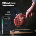 Cooking and frying thermometer - WIFI with frying APP - Repeater ensures long distance to the mobile - Oven, grill or pan.