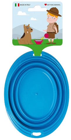 Kup niebieski Miska na karmę lub wodę dla psa lub kota - Składany drążek - 1,0 litra - Kilka kolorów