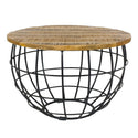 Stolik boczny trwały stolik kawowy stolik kawowy okrągły Lexington ø 55 cm z solidną metalową ramą