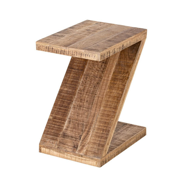 Side table wood Z shape - Zoro coffee table - Flower table - Mango wood