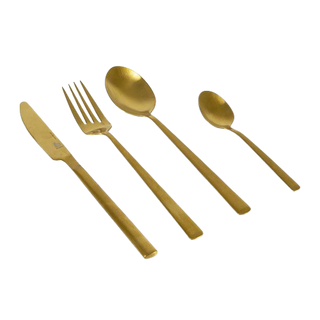 Cutlery set - 16 parts for 4 people - Model Fairbaks - Gold or black