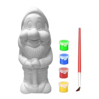 Garden gnome with painting set - Decorate your own garden gnome - Do it together with the grandchildren set