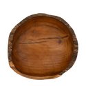 Bowl in Teak wood - approx. 30 cm in diameter and 10 cm high - Salad bowl, fruit bowl, decoration bowl, etc.