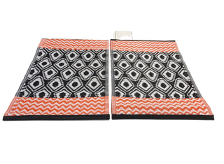 Kup pomaranczowy-czarny-bialy Podkładki - 40 x 60 cm - Wewnątrz, na tarasie, na plaży lub na kempingu