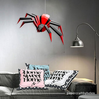 DIY/gør det selv edderkop - Sort og rød